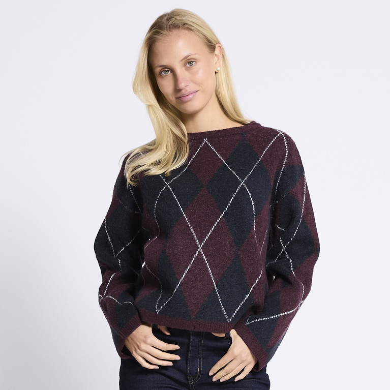 Jacquard-knit sweater "Hazel"